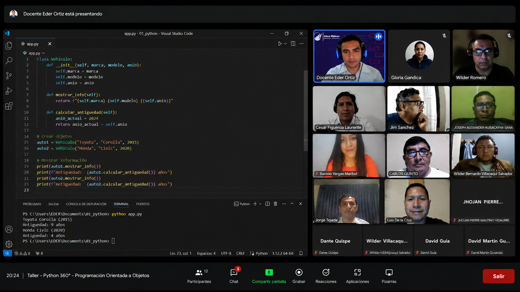 Sesión en vivo · Python 360°